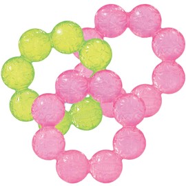 Paquete de 3 mordedores de agua lima/rosa