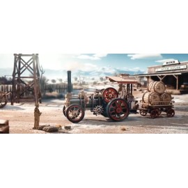 ROKR Tractor Locomotive 3D Wooden Puzzle - Steam Engine Model