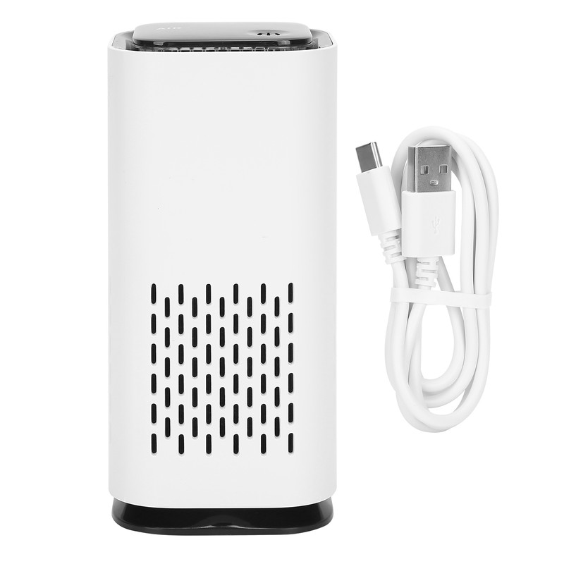 Mini Air Purifier Cleaner Mute Negative Ion Filter USB Power