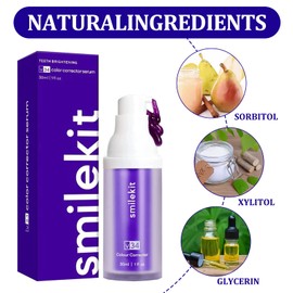 Colour Corrector Serum Hi Smile Purple Toothpaste 2 Pieces White Teeth Whitening Whitening Toothpaste Smileful White Teeth Purple Toothpaste Toothpaste Glowing Smile Herosmile Colour Correction Serum