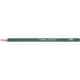 STABILO Othello 282/B Pencil B Green with Stripes (Pack of 12)