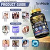 Tenmido Magnesium Glycinate Supplement - 6in1 with Ashwagandha, L-Theanine, Apigenin,