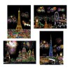 4 Hojas De Papel Para Rascar, Bricolaje, Manualidades, A4, C