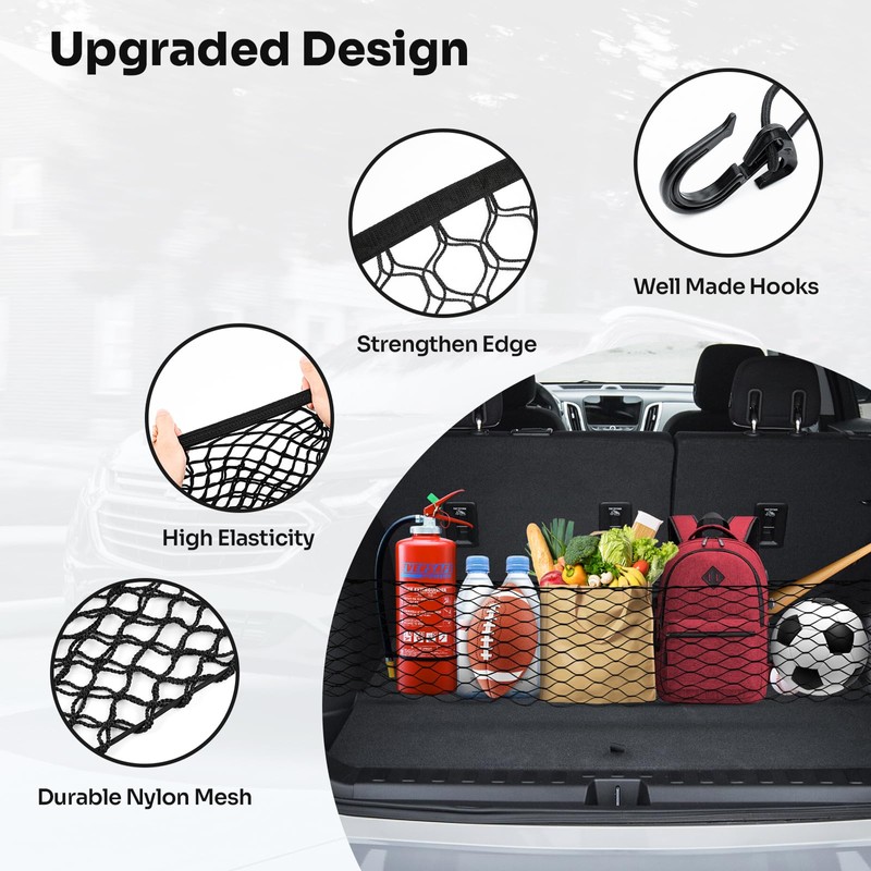 Canvcle Trunk Cargo Net for 2018-2024 Chevy Equinox & GMC