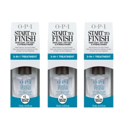OPI Start to Finish 3-in-1 Treatment - Formaldehyde Free  0.5oz T71 - Pack of 3