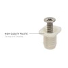 Silverline 8mm Plastic Hinge Dowel Inserts with Screws, 50 Pcs