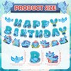 Axolotl Birthday Banner Decoration Blue Axolotl Birthday Party Decorations Cute