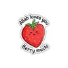 Allah Loves You Berry Much Vinyl, Islamic Strawberry Sticker, Decals