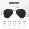 kunchu Classic Aviator Sunglasses for Men Womens Driving Polarized Sunglasses