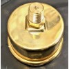 diycycleparts BRASS HARLEY LIQUID FILLED OIL PRESSURE GAUGE 100PSI hd