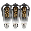 Decoaui E26 ST64 Vintage Edison Light Bulbs, Smoky Grey Coated