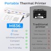 Phomemo Portable Printers Wireless for Travel, Bluetooth Thermal Printer Compatible