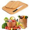Bamboo Chopping Board Carving Meat Cutting Vegetables Cheeses and Bread