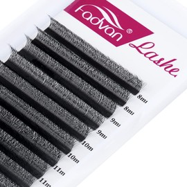 Eyelash Extension 5D W Prefabricated Individual Volume Eyelash Extensions Cluster Self Fanning False Eyelashes FADVAN Russian Professional Natural (8-15Mix, 0.07D)
