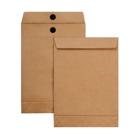 Tanshuqin 9.4" x 13.2" Expandable Envelopes Large Kraft Envelopes Catalog Envelopes for Home Office Business Storage and Organizing, Photos, Documents (10 PCS)