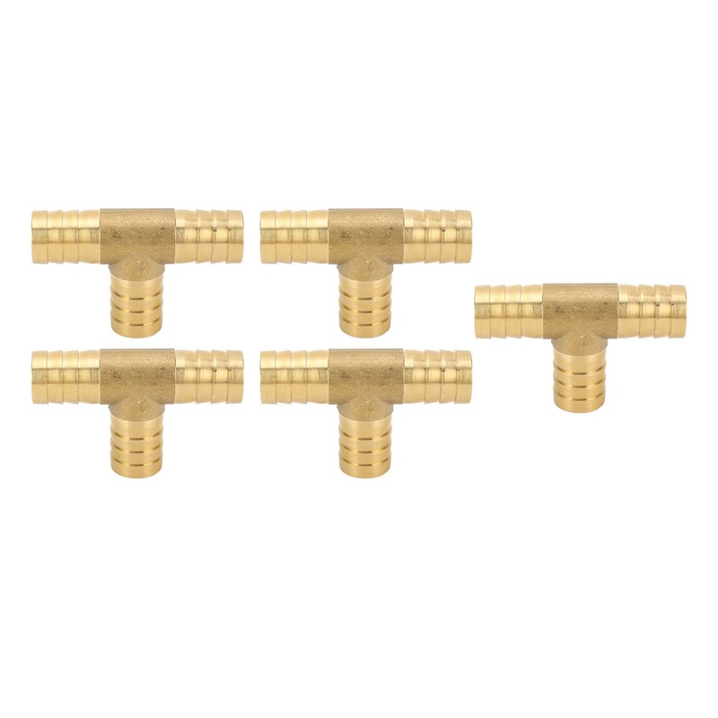 3 Way Adapter Fitting Brass 5/8in Brass Universal Tee Fitting