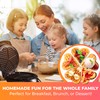Mueller Heart 5 Waffle Maker, Norwegian Waffle Iron, Adjustable Browning