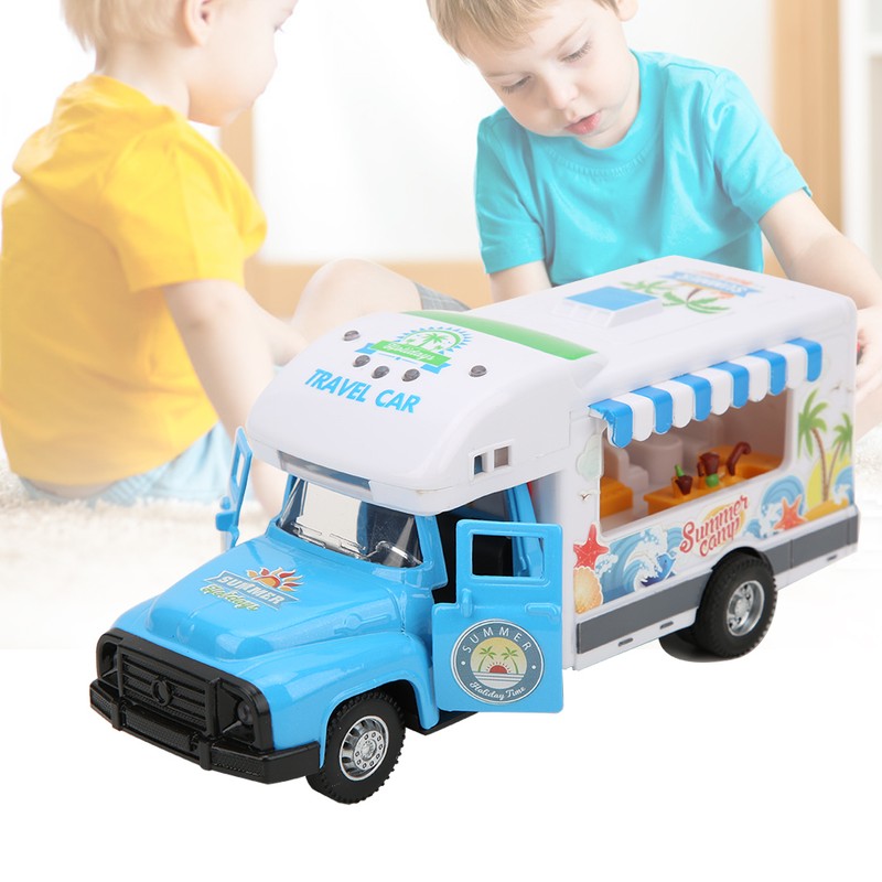 1/28 Simulation Multi Function Light Music Pull Back Toy Car