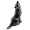 Wisifayardin Black Wolf Howling Wolf Figurine Statue for Home Decor
