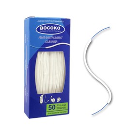 BOCOKO 50 Count Hearing Aid Cleaner Ready-to-Use Stands Effective Thread-Fine Instrument Cleaning Kits for Hearing Devices (50)