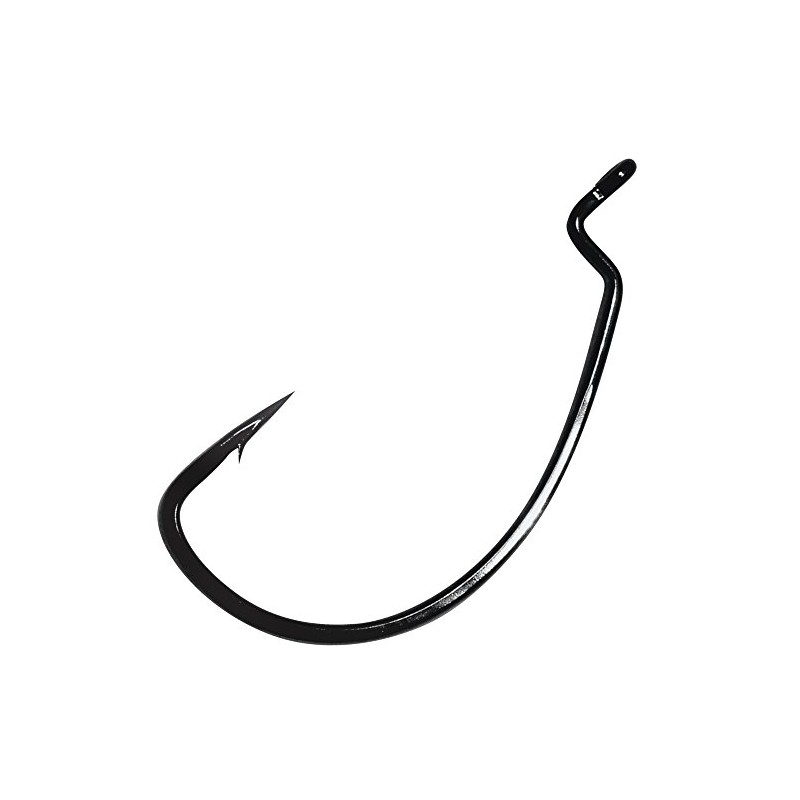 Gamakatsu EWG SL Hook Worm Offset Black – Offset Hooks,