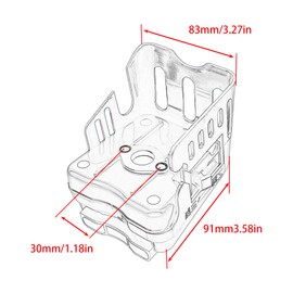 PowerMotor 14mm Air Filter Box Replacement for 2 Stroke 33cc 43cc 49cc Engine X1 X2 X7 Pocket Mini Dirt Pit Bike ATV 4 Wheeler Quad