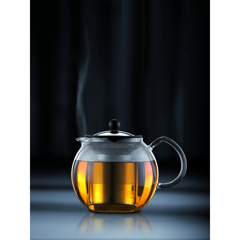 Bodum ASSAM Tea Press, Permanent Filter, Glass Handle, 1.5 L/51