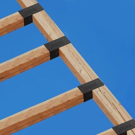 Pergola Brackets 8pcs,4“x 4"(Actual 3.6 "x 3.6") Rafter Post Brackets,Pergola Connectors,DIY Connectors Bracket for Outdoor Gazebos,Log Cabins,Sunroom,Carport,Deck Railing