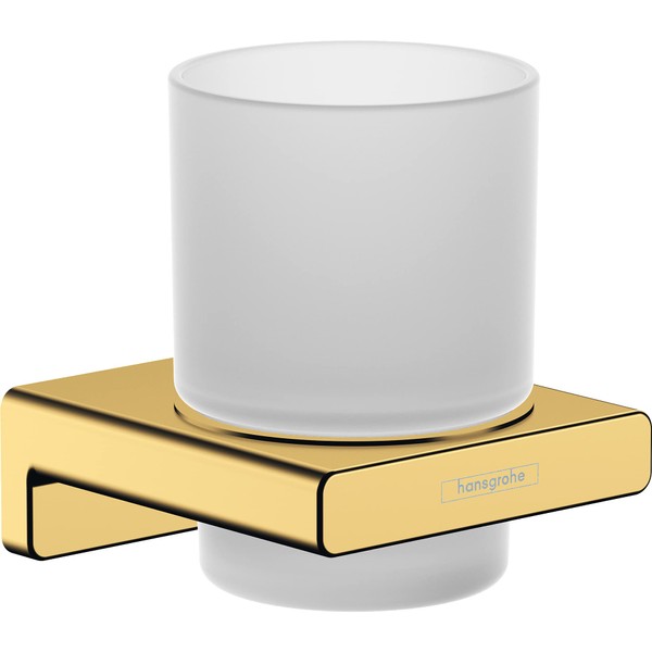 hansgrohe AddStoris Toothbrush Holder, Polished Gold Look