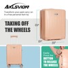 Aklsvion 18-inch Carry-on Boarding Luggage: Equipped with Movable Wheels, TSA