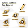 LudoPam Lathe Turning Tools 21Pcs -7Pcs 3/8" 10mm Shank Metal