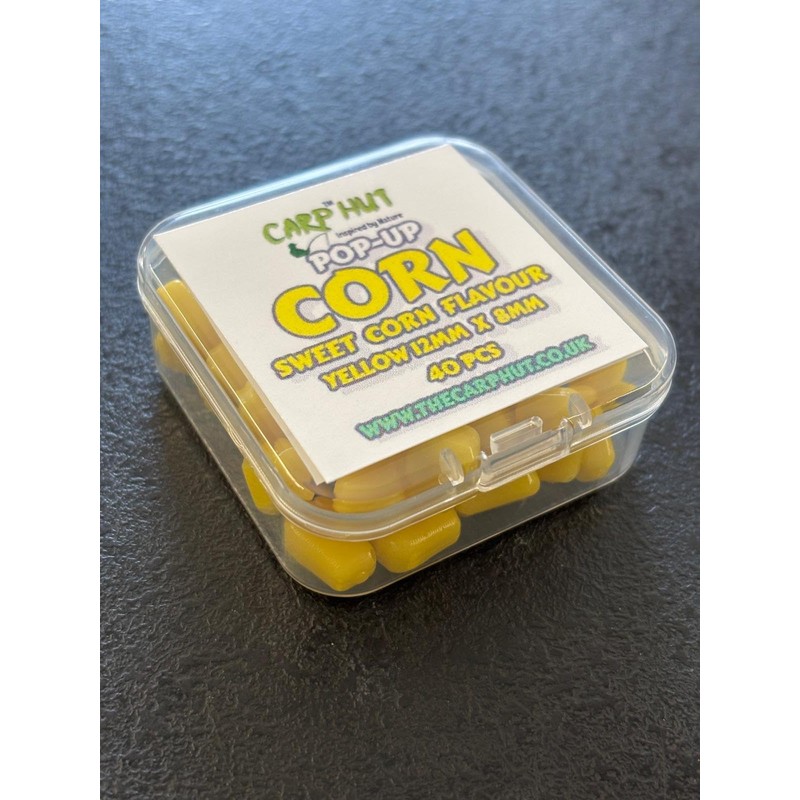 searigs Carp Hut Pop-Up Sweetcorn Bait, 12mm x 8mm, Yellow,
