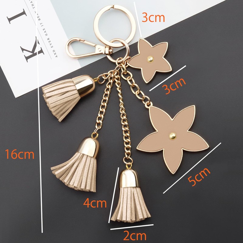 F.ZH Key Holder, Star Pattern, Bag Charm, Bag, Star Accessory,