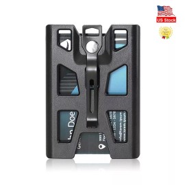 ZAZE Badge Holders, Vertical/Hard Plastic ID Badge Holder with Lanyard and Metal Clip - 1 PACK