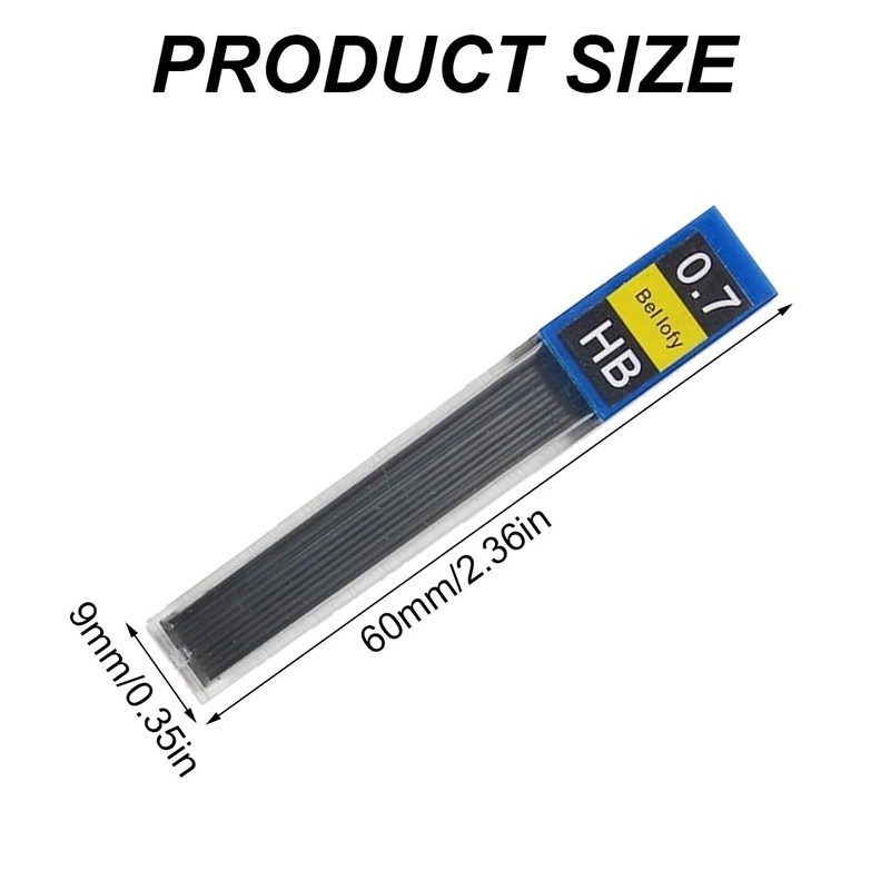XPEX 120pcs 0.7mm Leads Automatic Pencil Leads Automatic Replacement Pencil