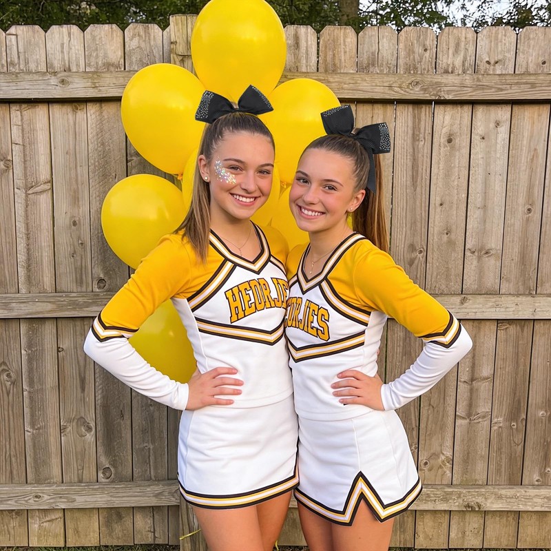 2pcs 8" Black Cheer Bow With Rhinestones Cheerleading Bows