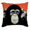 The Beach Stop Colourful Chimpanzee Monkey Printed Cushion Cover |