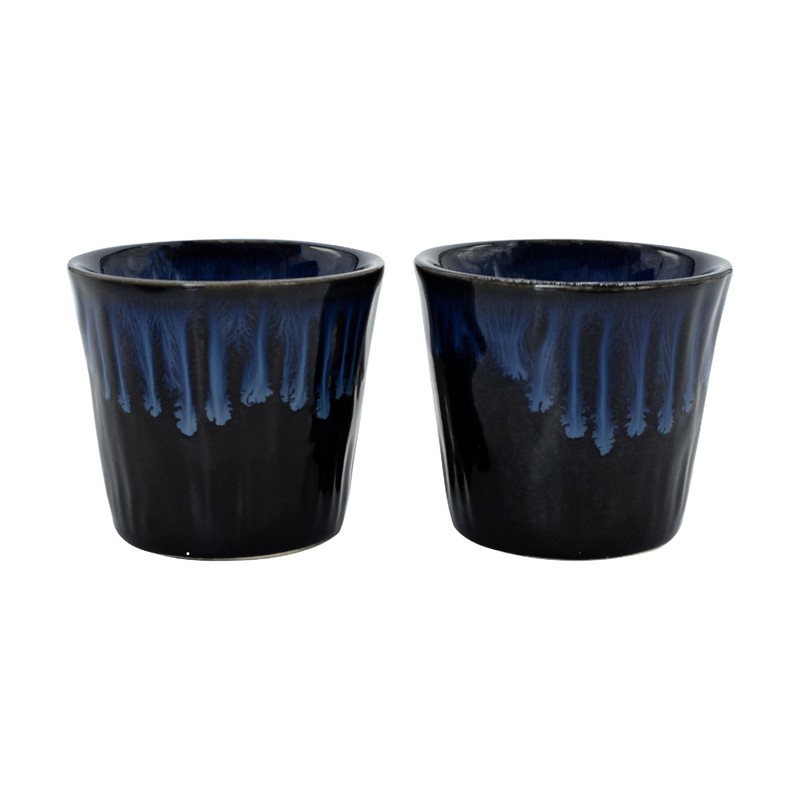 seicasaya 3.5 oz Espresso Cups Set of 2 Ceramic Demitasse