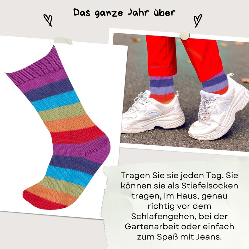 Gamboa Alpaka Wolle Peruanische Socken für Damen und Herren