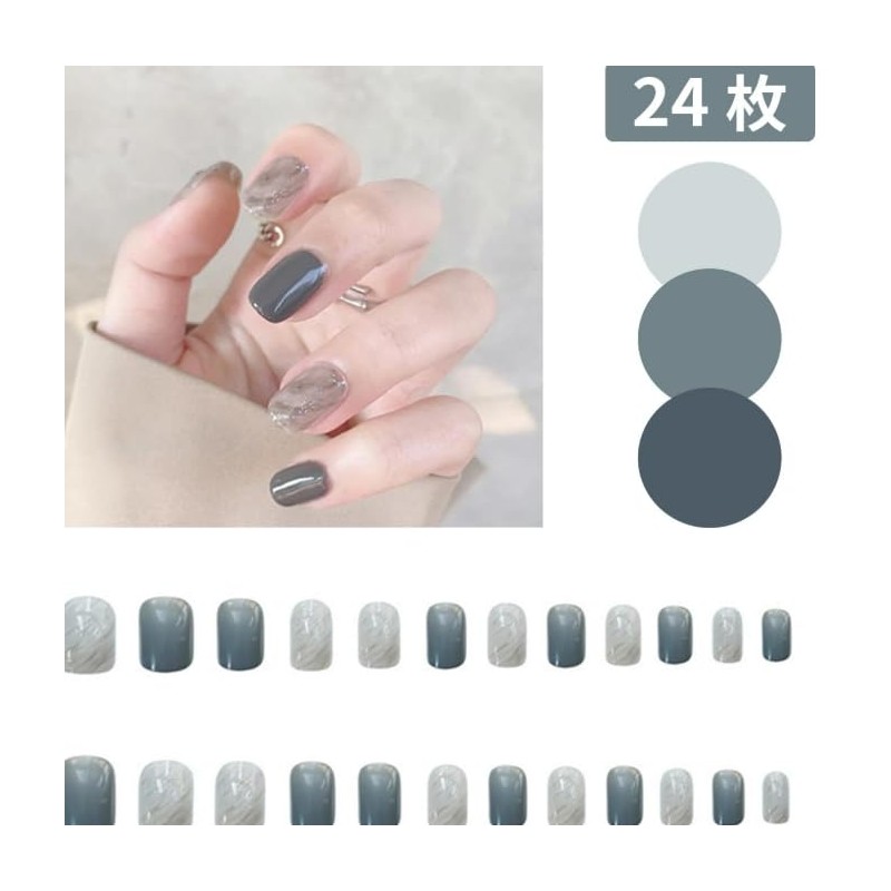ncip05 False Nail Tip, Short, Nail Tip, Cute, Plain, Simple,