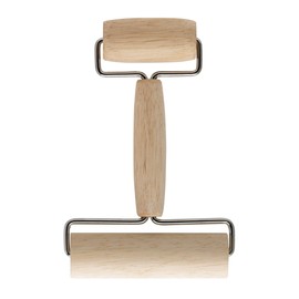 Mrs. Anderson’s Baking Double Dough Roller, Wood, 7-Inches x 4.5-Inches