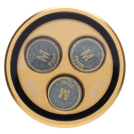 Keenso Puntas para Tacos de Billar Laminadas, Súper Suaves, Reparación Rápida, Caja de Almacenamiento, Aptas para Competición, Kit de Repuesto Verde de 3 Piezas con Material de Piel de