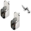Oval Closet Rod with End Supports (Chrome, 18)