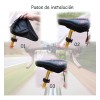 Dolores Cubre Asiento Bicicleta Silicona Espesada Hidrófugo Cómodo