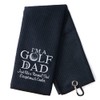 DYJYBMY I'm A Golf Dad Golf Towel with Clip Golf
