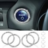 Bling Car Engine Start Stop Decoration Ring, Crystal Rhinestone Key