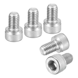 DTGN M8-1.25x12 Socket Head Cap Screws Bolts - 25Pack - Good for Road Bicycle, Mountain Bike, Auto, Motorcycle - 304 Stainless Steel Hex Head Metric Screws - Silver