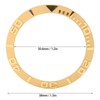 Watch Bezel Insert 38mm Ceramic Embossed Digit Watch Bezel Ring