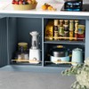 SANNO Pull Out Cabinet Organizer,Slide Out Cabinet Drawer, Bottom-Mounted Cabinet