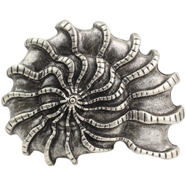 BELTINGER Belt Buckle Shell 4.0 cm | Buckle Interchangeable Buckle Belt Buckle 40 mm Solid | Interchangeable Belt up to 4 cm, silver